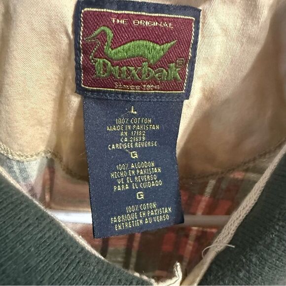 Reebok Red and Green Casual Button Down Shirt - Picture 3 of 4